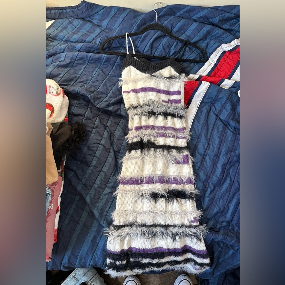 Thrifted fuzzy dress